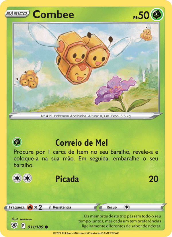 Combee, carta 011 de Estrelas Radiantes