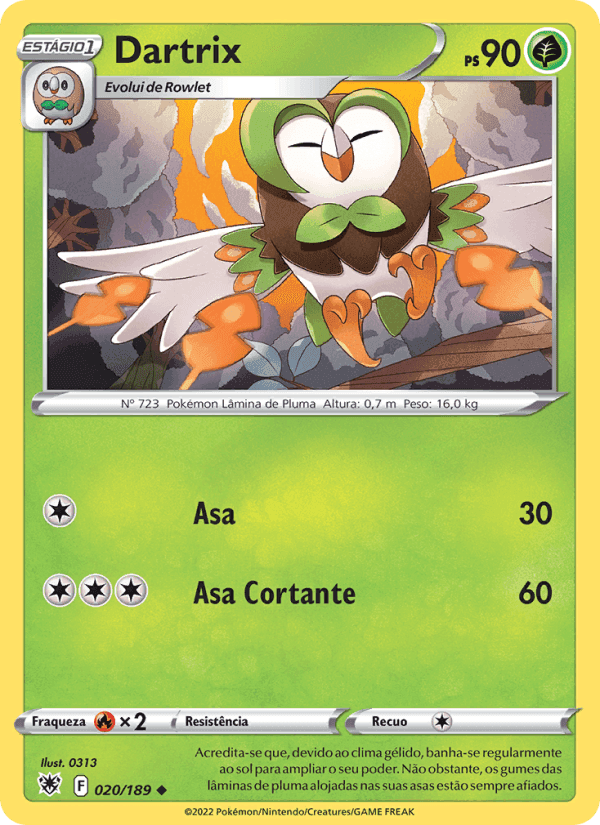 Dartrix, carta 020 di Estrelas Radiantes