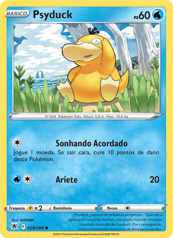 Psyduck, carta 028 de Estrelas Radiantes