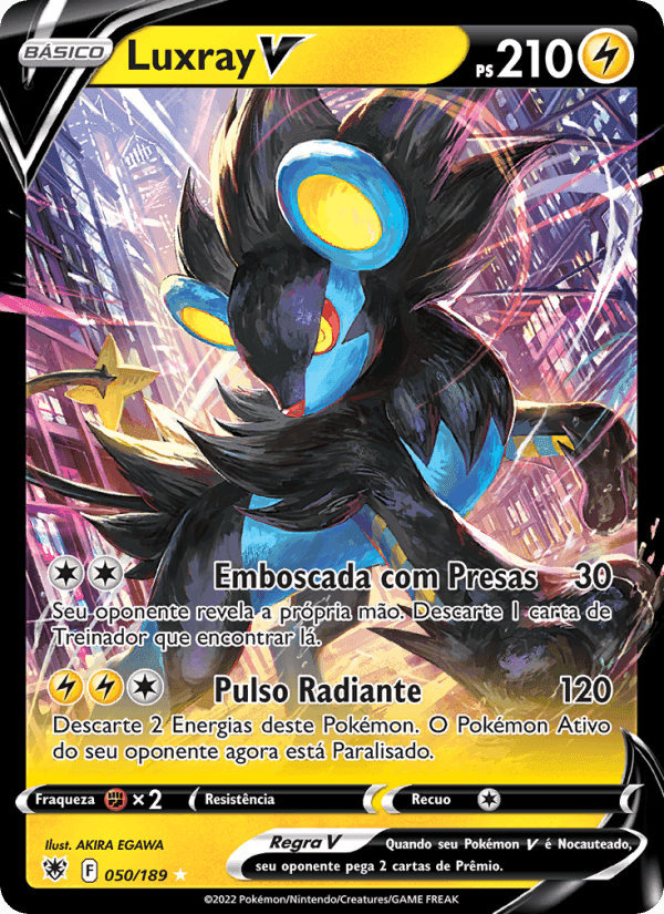 Luxray V, carte 050 de Estrelas Radiantes