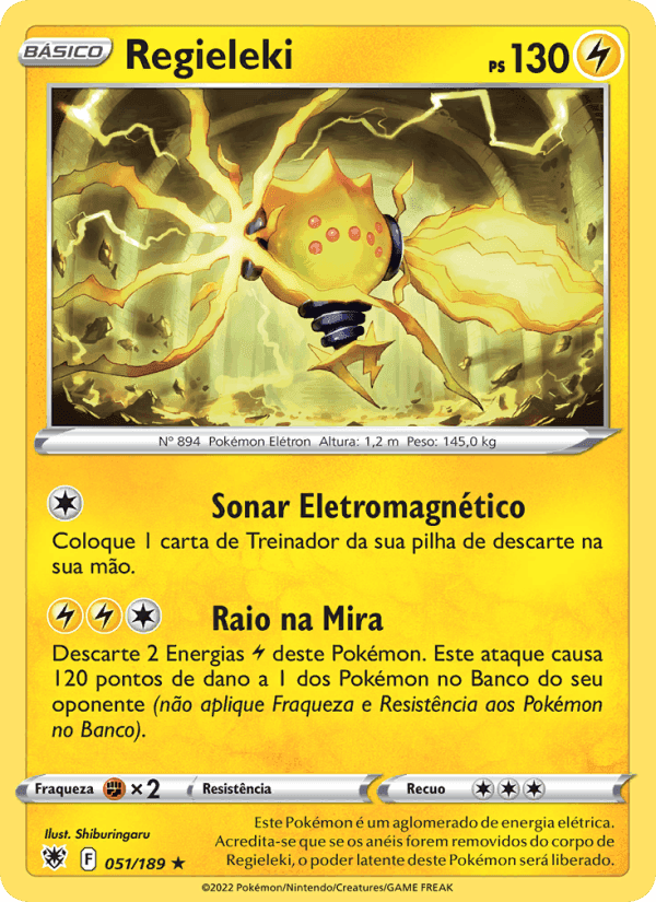 Regieleki, carta 051 de Estrelas Radiantes