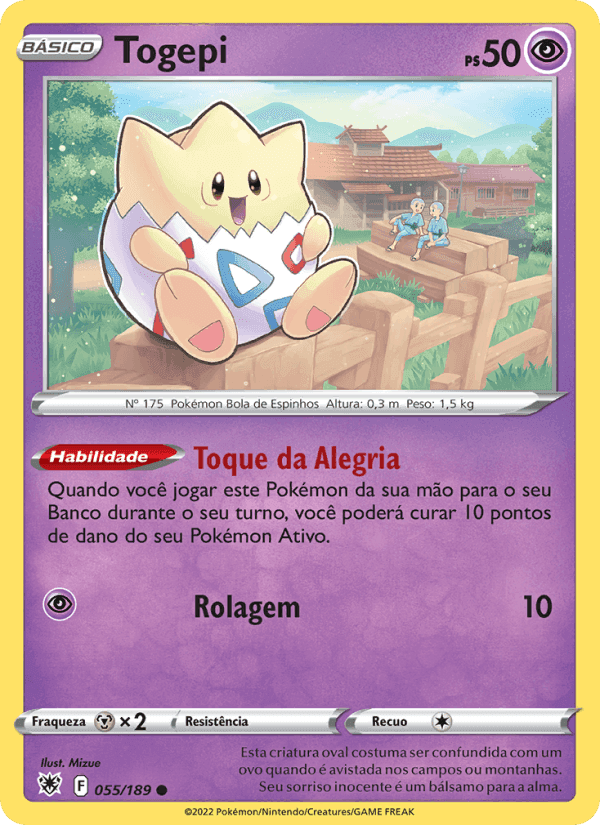 Togepi, carta 055 de Estrelas Radiantes