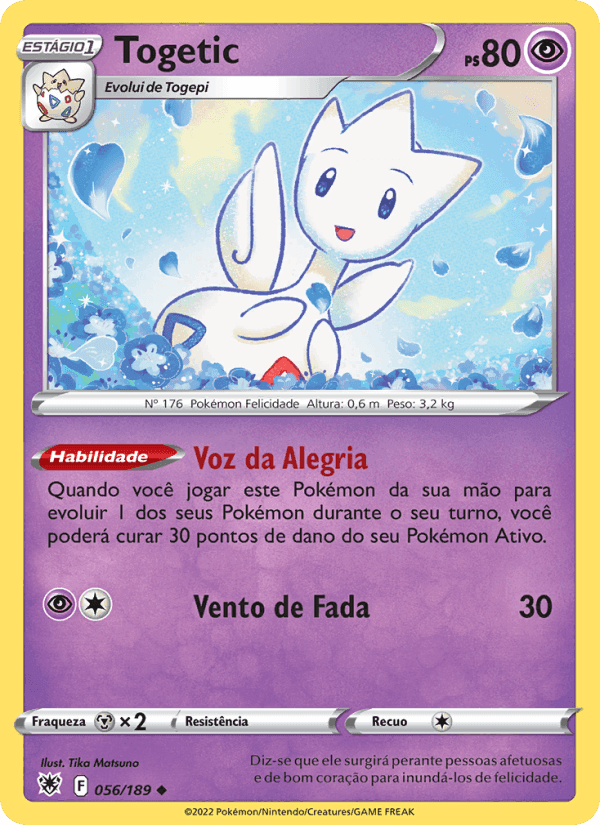 Togetic, carta 056 de Estrelas Radiantes