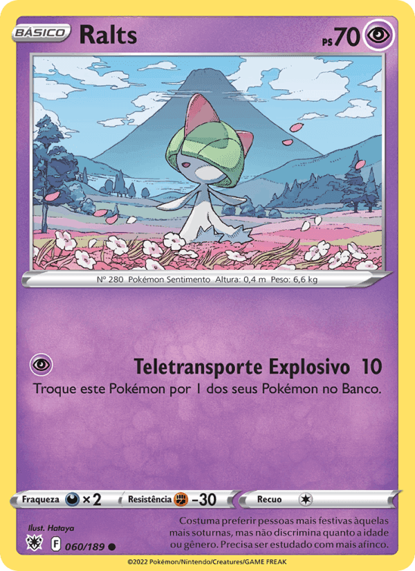 Ralts, carta 060 de Estrelas Radiantes
