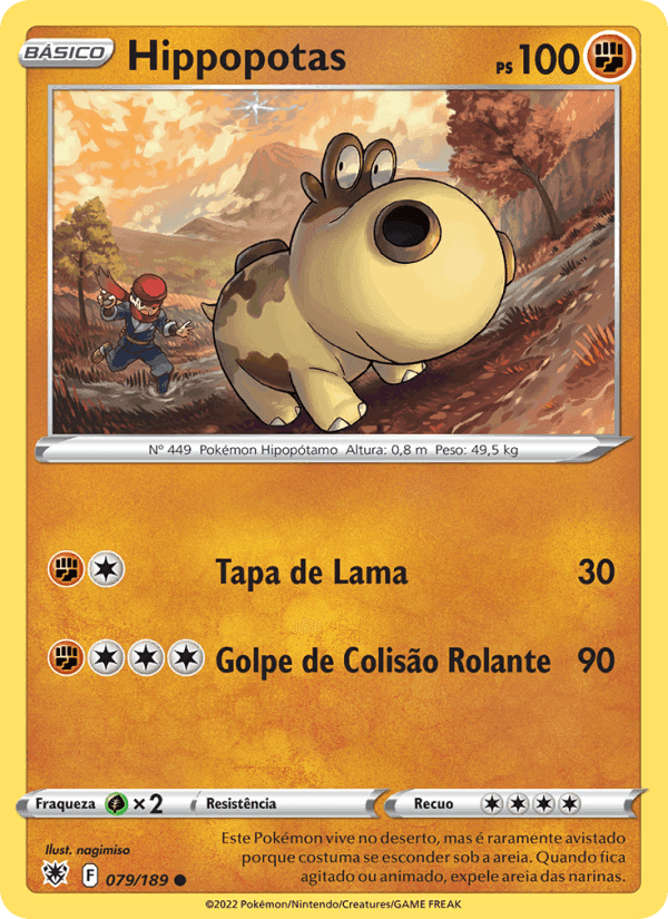 Hippopotas, card 079 from Estrelas Radiantes