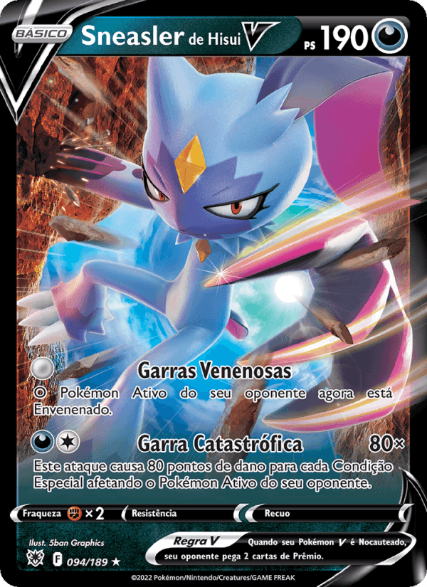 Sneasler de Hisui V, card 094 from Estrelas Radiantes