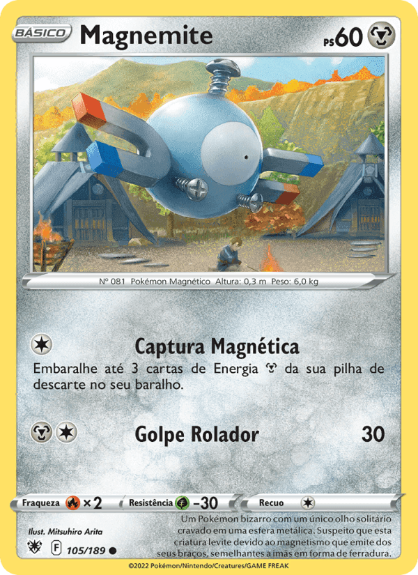Magnemite, carta 105 de Estrelas Radiantes