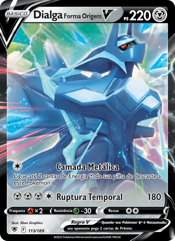 Dialga Forma Origem V, carta 113 de Estrelas Radiantes