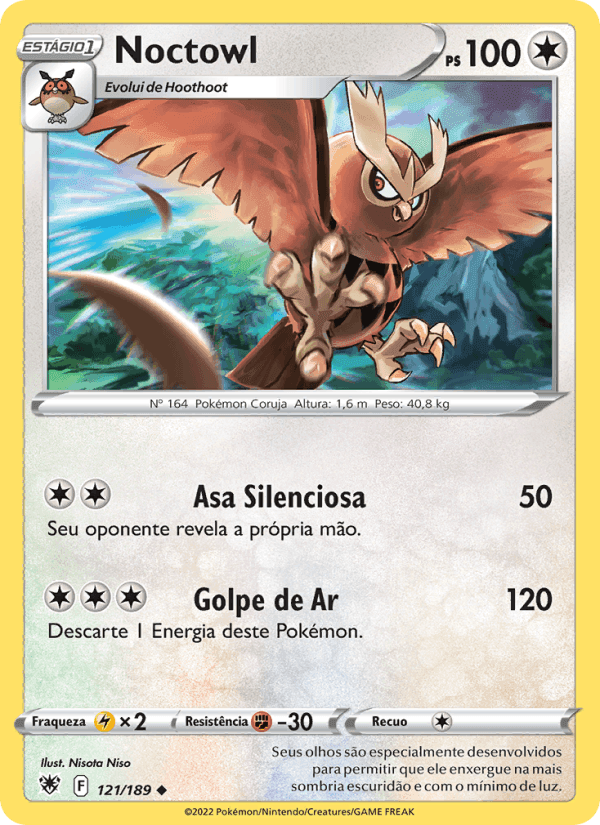 Noctowl, carta 121 de Estrelas Radiantes