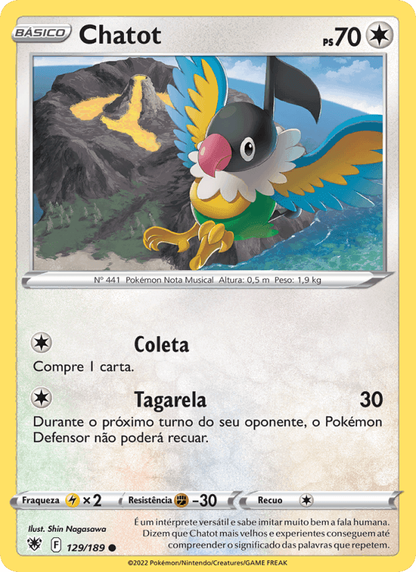 Chatot, carta 129 de Estrelas Radiantes