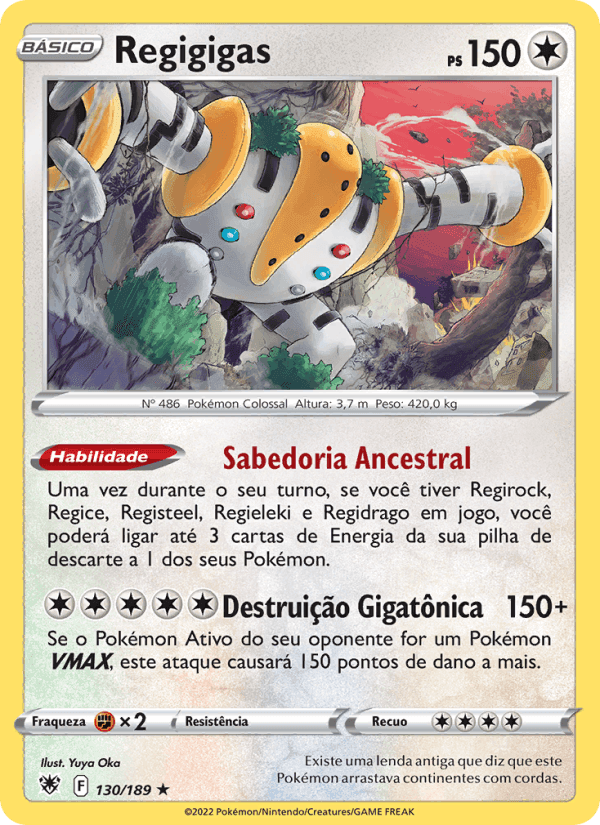 Regigigas, carta 130 de Estrelas Radiantes
