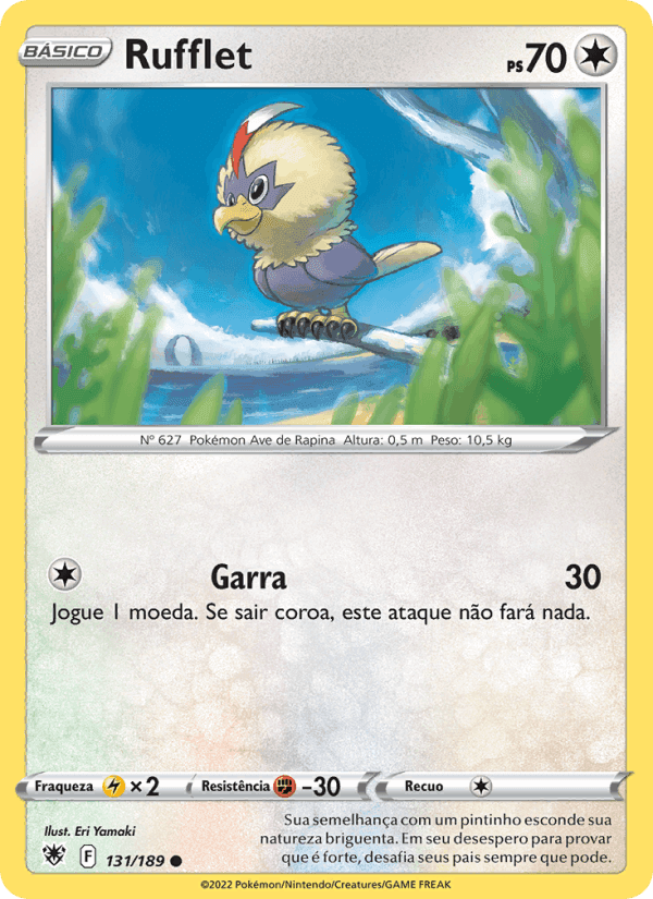 Rufflet, card 131 from Estrelas Radiantes