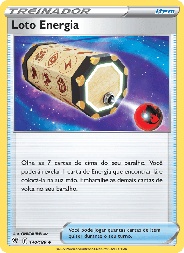 Loto Energia, card 140 from Estrelas Radiantes