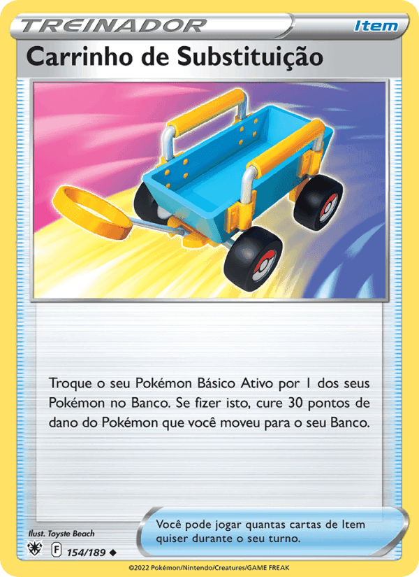 Carrinho de Substituição, card 154 from Estrelas Radiantes