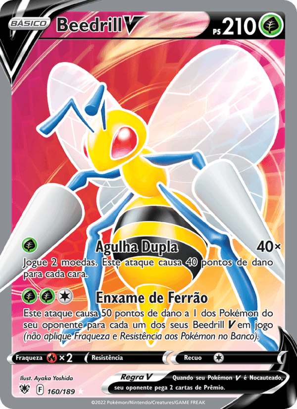 Beedrill V, card 160 from Estrelas Radiantes