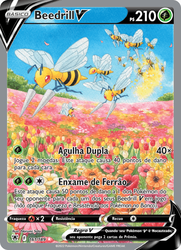 Beedrill V, carta 161 de Estrelas Radiantes