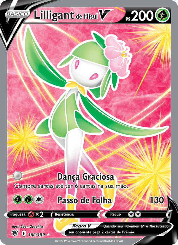 Lilligant de Hisui V, card 162 from Estrelas Radiantes