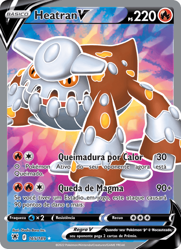 Heatran V, card 165 from Estrelas Radiantes