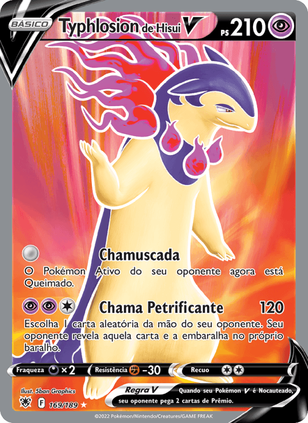 Typhlosion de Hisui V, card 169 from Estrelas Radiantes