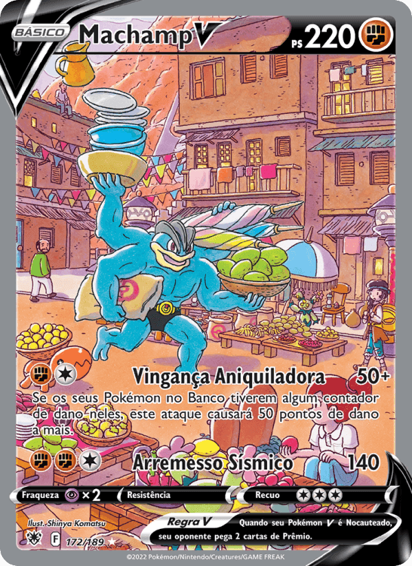 Machamp V, carta 172 de Estrelas Radiantes