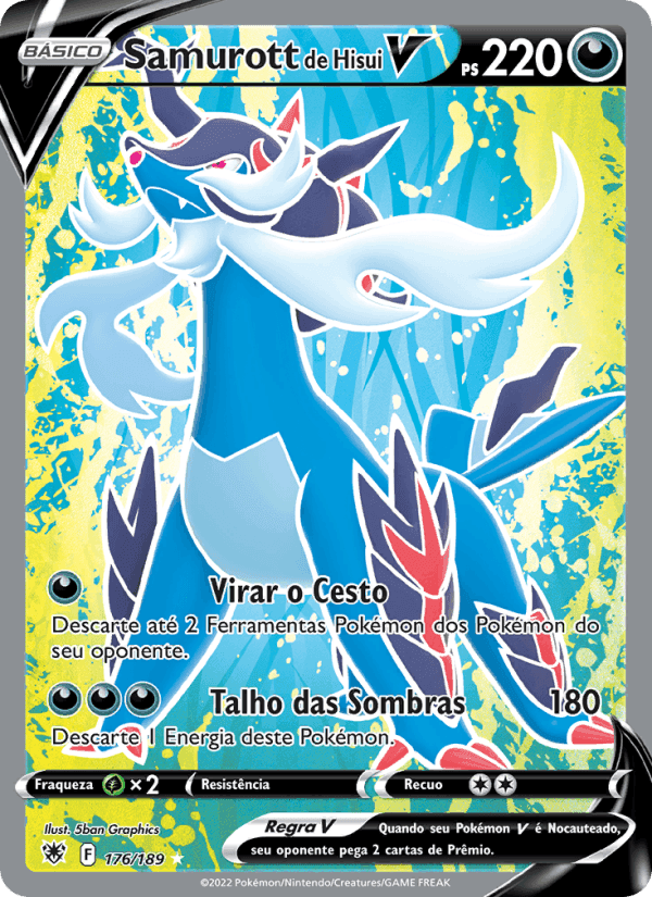 Samurott de Hisui V, carta 176 de Estrelas Radiantes