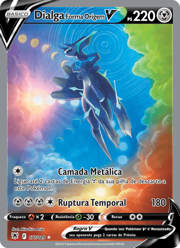 Dialga Forma Origem V, card 177 from Estrelas Radiantes
