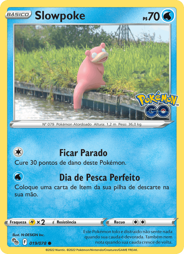 Slowpoke, card 019 from Pokémon GO