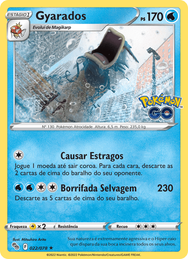 Gyarados, carta 022 di Pokémon GO