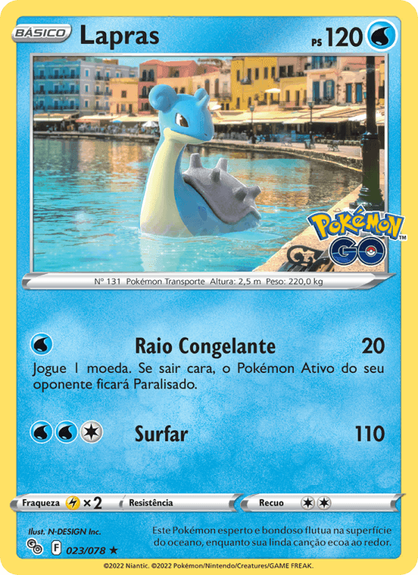 Lapras, carta 023 di Pokémon GO