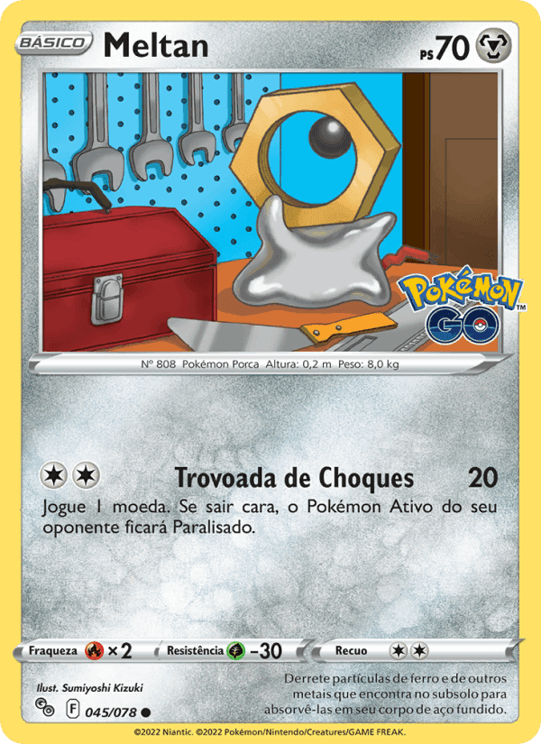 Meltan, carta 045 de Pokémon GO