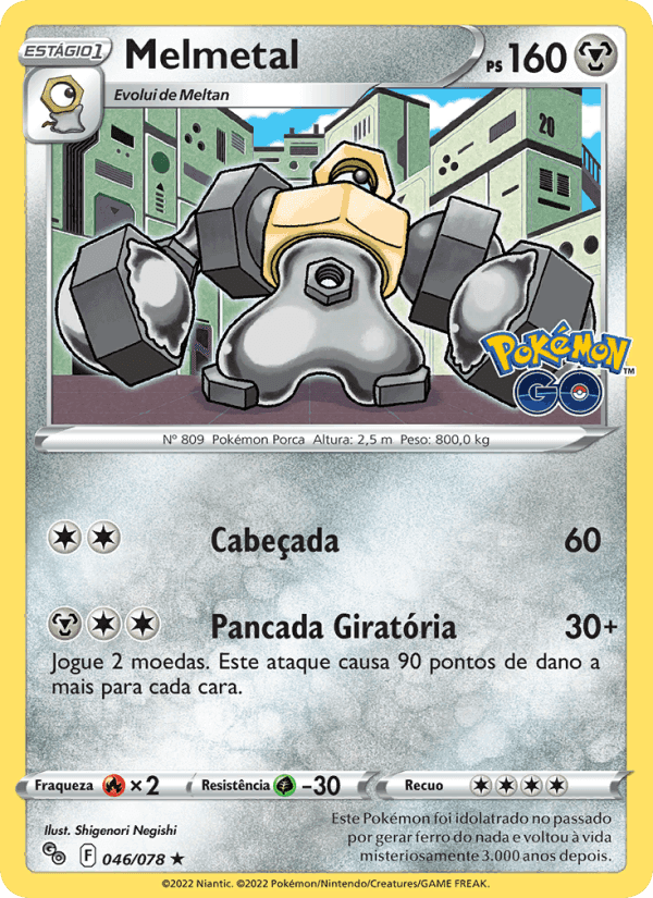 Melmetal, carta 046 di Pokémon GO
