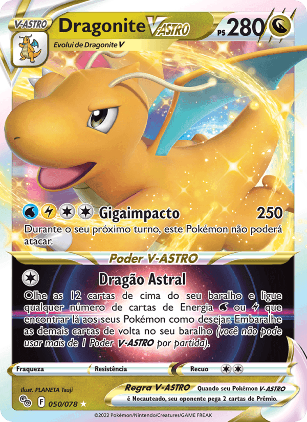 Dragonite V-ASTRO, carta 050 di Pokémon GO
