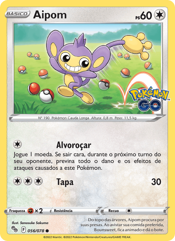 Pokémon GO の 056 番、Aipom