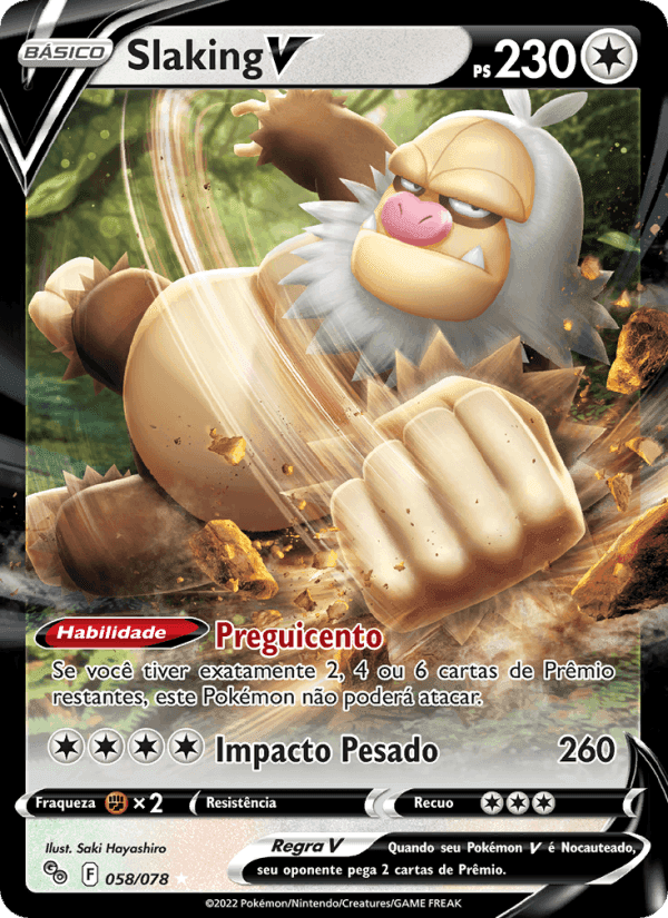 Slaking V, carta 058 di Pokémon GO