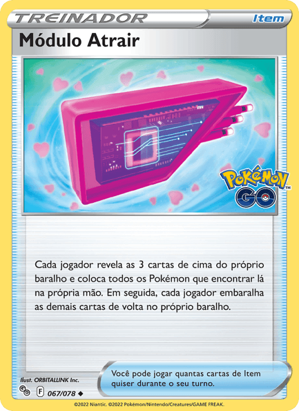 Módulo Atrair, card 067 from Pokémon GO