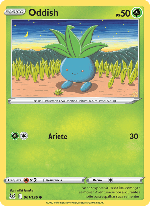 Oddish, carta 001 de Origem Perdida