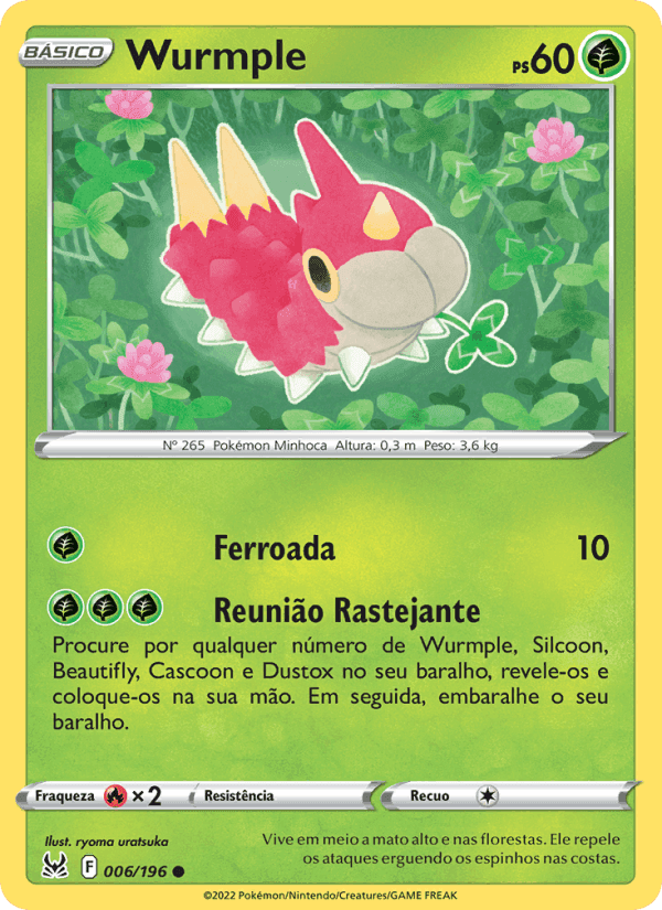 Wurmple, carta 006 di Origem Perdida