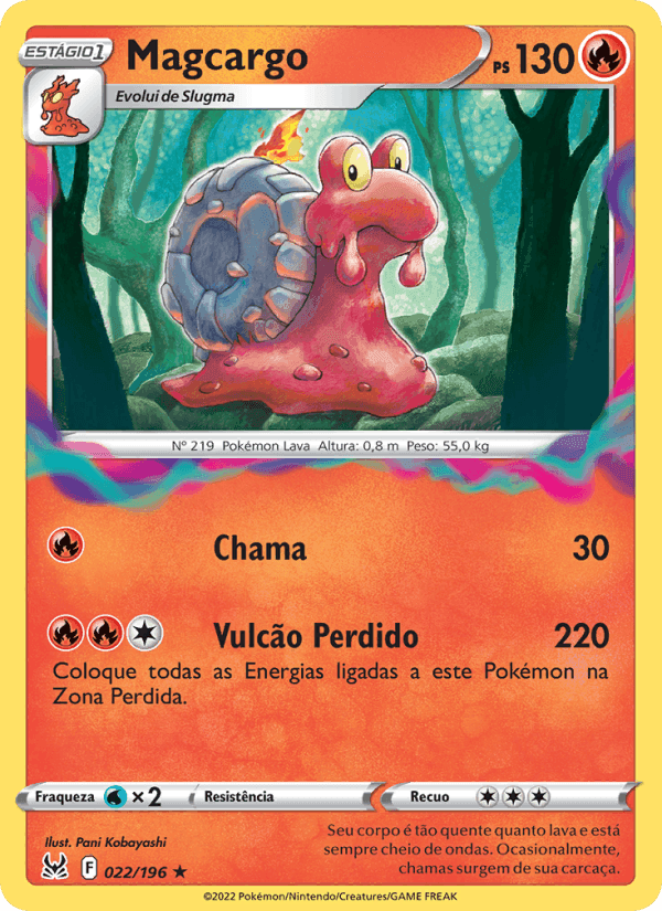 Magcargo, carta 022 de Origem Perdida