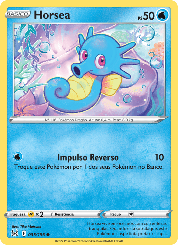 Horsea, carta 035 di Origem Perdida