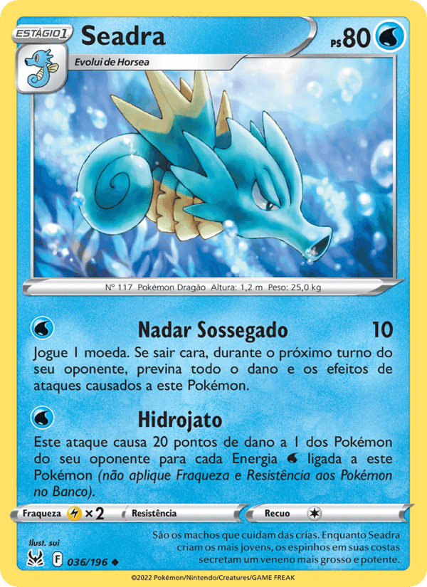 Seadra, carta 036 de Origem Perdida