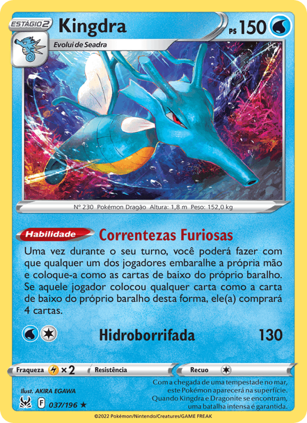 Kingdra, carta 037 de Origem Perdida