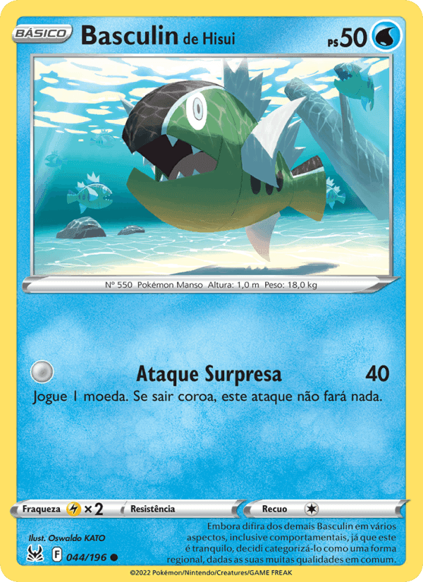 Basculin de Hisui, card 044 from Origem Perdida