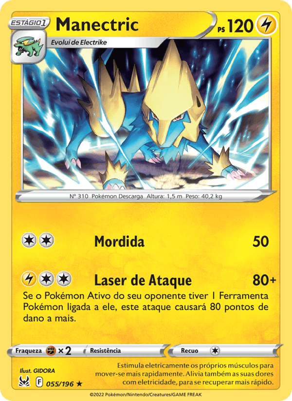 Manectric, carta 055 de Origem Perdida