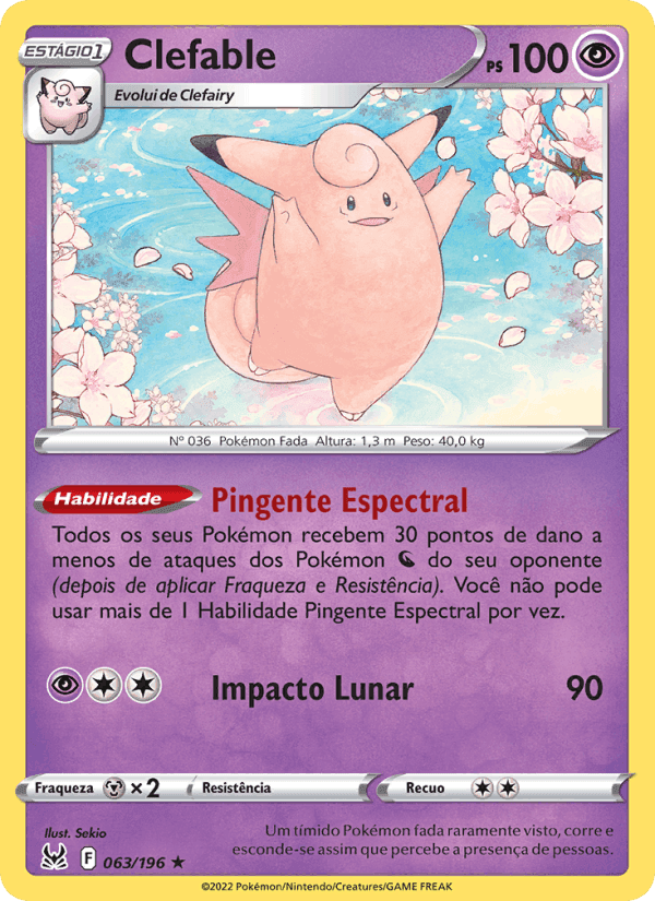 Clefable, carta 063 de Origem Perdida