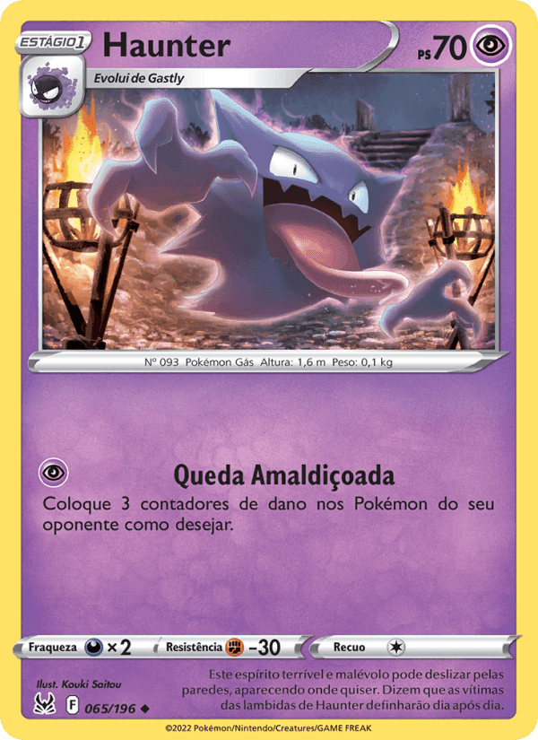Haunter, card 065 from Origem Perdida