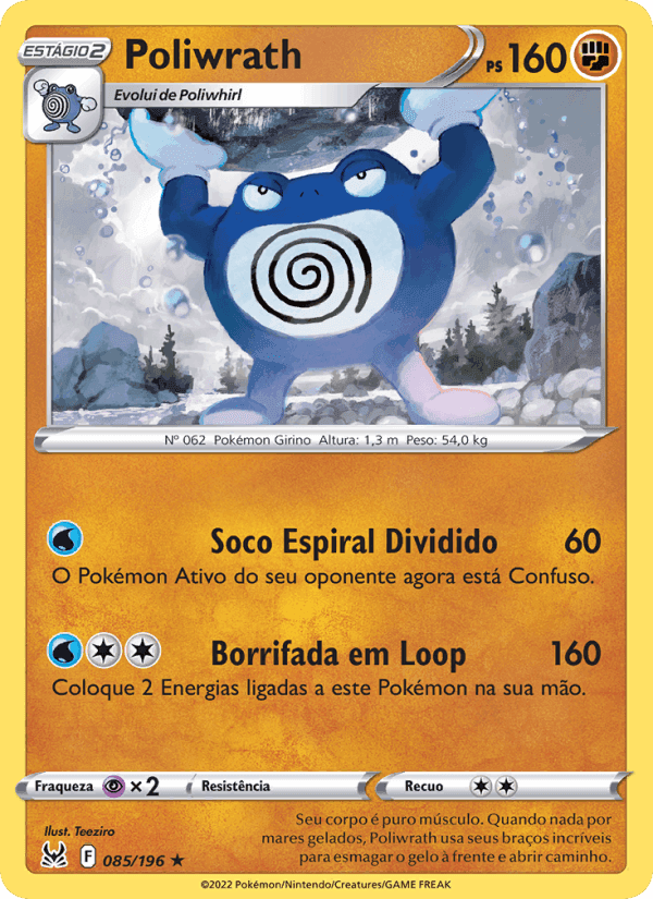 Poliwrath, card 085 from Origem Perdida