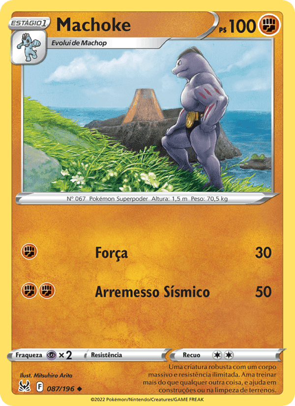 Machoke, card 087 from Origem Perdida