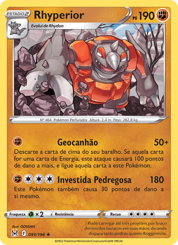Rhyperior, carta 091 de Origem Perdida