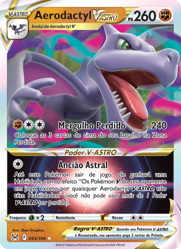 Aerodactyl V-ASTRO, carta 093 de Origem Perdida