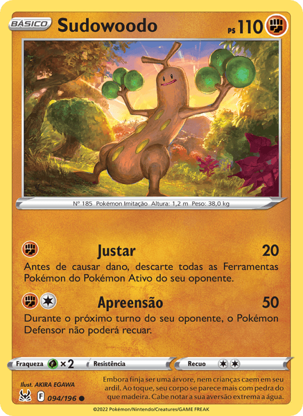 Sudowoodo, carta 094 de Origem Perdida